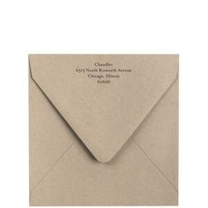 Printed 6.5" Square Envelopes