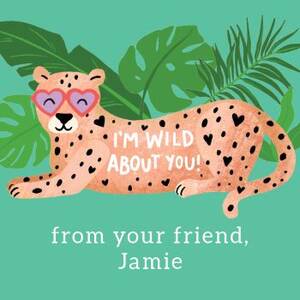 Wild About You Gift Tag Label