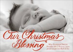 Christmas Blessing Photo Card