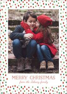 Holiday Flurry Photo Card Vertical