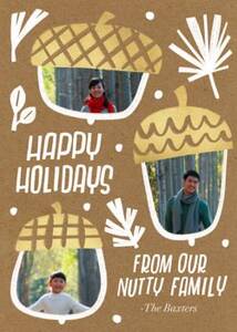 Bunch Of Nuts Holiday Photo Card