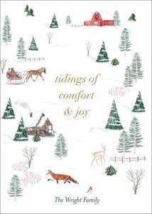 Winter Toile Holiday Card