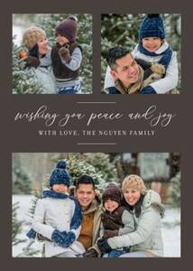 Peace & Joy Multi-Photo Card