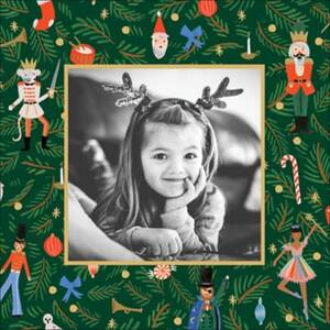 Nutcracker Christmas Tree Photo Card