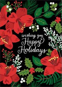 Holiday Floral Holiday Card