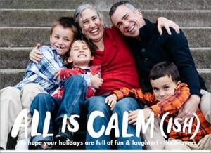 All is Calmish Holiday Photo Card