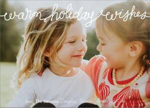 Warm Holiday Wishes Photo Card