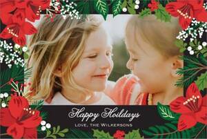 Holiday Floral Postcard