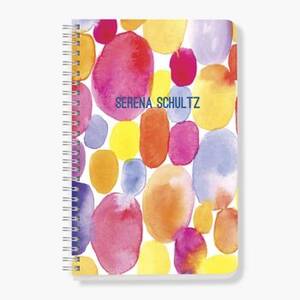 Abstract Watercolor Dots Custom Journal