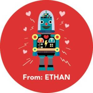 Robot Personalized Stickers
