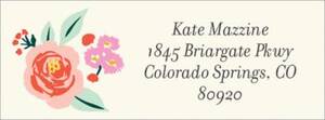 Cottage Rose Return Address Label