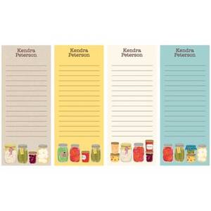 Canning Jars Personalized List Pads