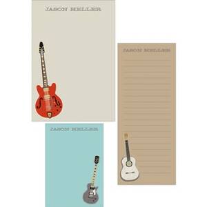 Guitars Mixed Personalized Note Pads