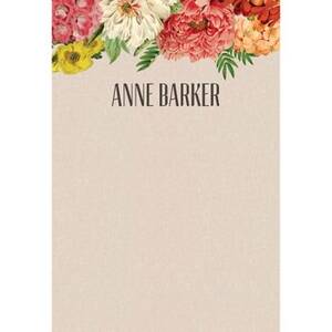 Bouquet Personalized Note Pads