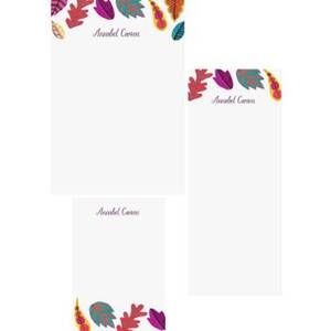 Fall Leaves Mixed Personalized Note Pads