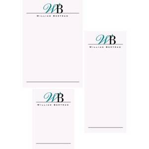 Typographic Initials Mixed Personalized Notepads