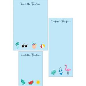 Summer Icons Mixed Personalized Notepads