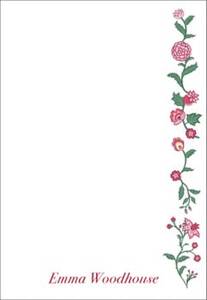 Toile Blooms Personalized Notepad Sets