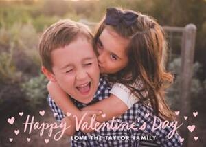 Valentine's Day Hearts Photo Card