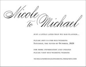 Calligraphy Change the Date Card