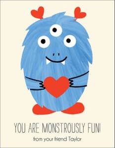 Love Monster Custom Valentine Card