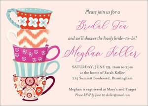 Teacups Bridal Shower Invitation