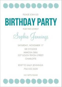 Big Dots Birthday Party Invitation