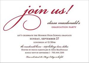 Join Us Graduation Party Invitation