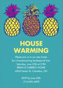 Pineapple House Party Invitation