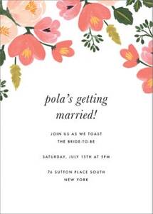 Pastel Petals Bridal Shower Invitation