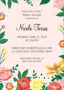 Bright Floral Bridal Shower Invitation