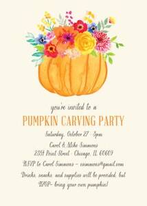 Pumpkin Bouquet Halloween Party Invitation