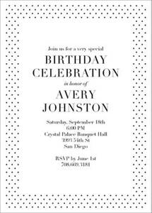 Micro Dot Birthday Party Invitation