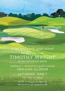 Golf Party Invitation