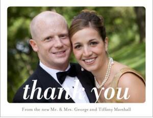 Rounded Frame Photo Thank You Notes