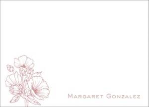 Linework Blossoms Stationery