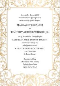 Baroque Wedding Invitation
