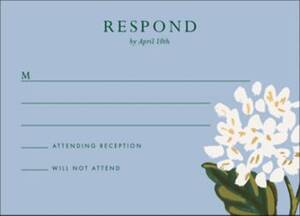 Hydrangea Response Card