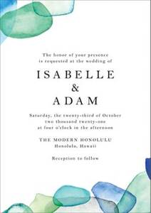 Seaglass Wedding Invitation