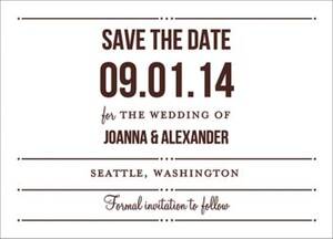 Playbill Save the Date Card
