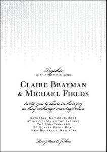 Chandelier Wedding Invitation
