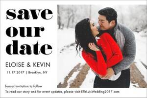 Save Our Date Photo Save the Date Postcard
