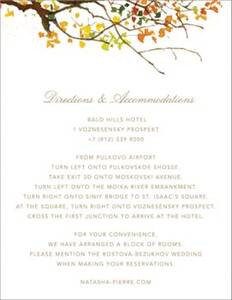 Autumn Boughs Information Card