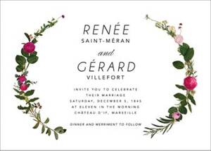 Belvoir Wedding Invitation