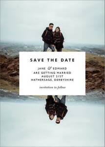 Center Cut Out Save The Date