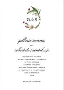 Petites Fleurs Sauvage Wedding Invitation