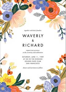Vivid Florals Wedding Invitation