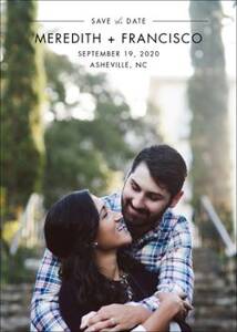 Matched Save the Date Card